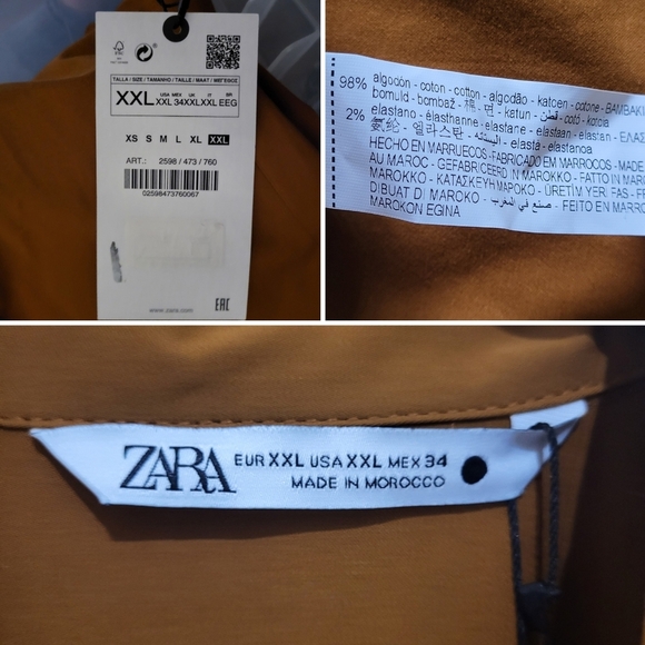 Zara Brown Midi Dress - Picture 14 of 14